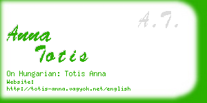 anna totis business card